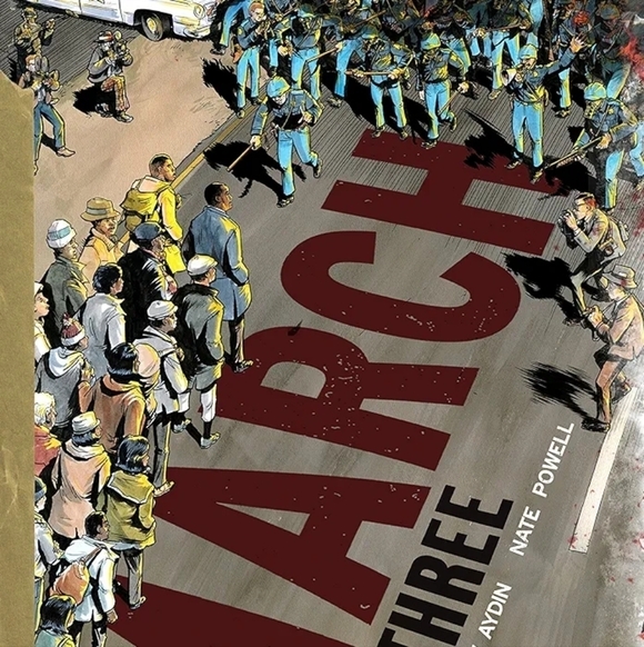 March: Book Three Civil Rights Mvmnt Graphic Novel by John Lewis and Nate Powell - Picture 3 of 10